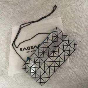 Bao Bao Issey Miyake Shoulder Bag Silver Grey